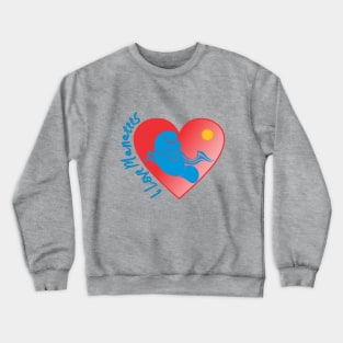 I Love Manatees Crewneck Sweatshirt